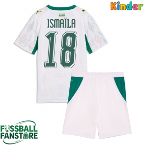 Senegal Ismaila Sarr #18 Replik Heimtrikot Kinder WM 2026 Kurzarm (+ Kurze Hosen)